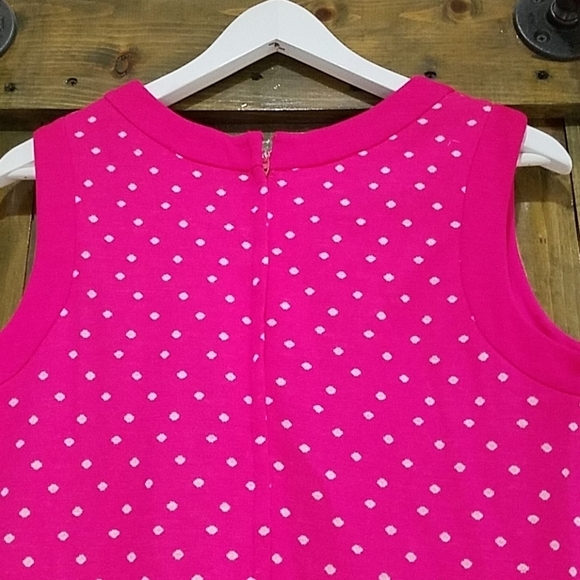 VINTAGE PINK WHITE POLK A DOT GO-GO DRESS RETRO ECLECTIC - Picture 9 of 15